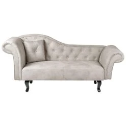 LATTES II - Chaise Longue - Taupe - Linkerzijde - Fluweel -Leenbakker Winkel 166994f677b74cbfa0ceea1a3ce7095a