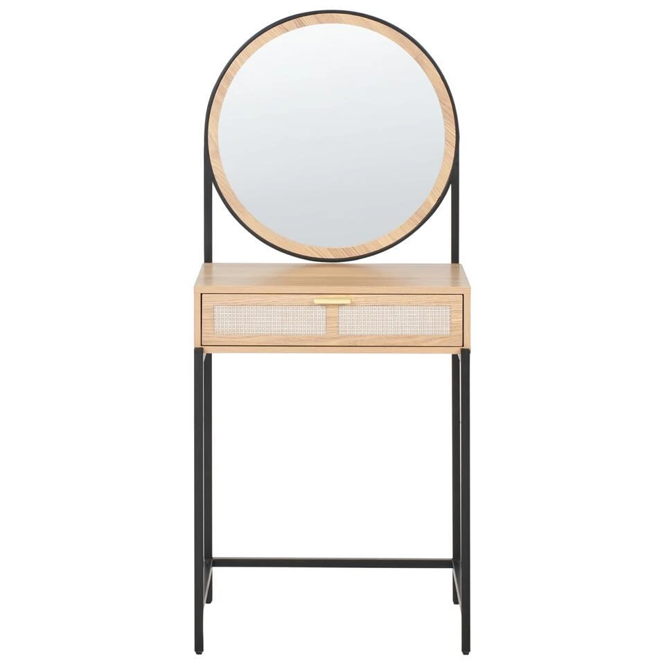 CASSIAR - Kaptafel - Lichtbruin/Zwart - MDF 6 CASSIAR - Kaptafel - Lichtbruin/Zwart - MDF - Afbeelding 6