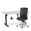 MRC EASY Set - Zit-sta Bureau + Bureaustoel - 160x80 - Grijs