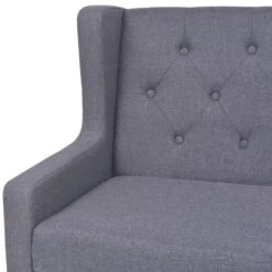 VidaXL Fauteuil Stof Grijs -Leenbakker Winkel 1727154074 0103