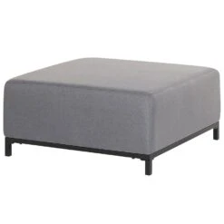 Beliani Ottomaan ROVIGO - Grijs Polyester