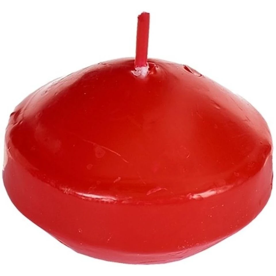 Candles By Spaas Drijfkaarsen - 10 Stuks - Rood 1 Candles By Spaas Drijfkaarsen - 10 Stuks - Rood