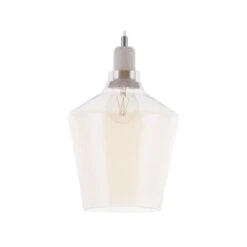 Beliani Hanglamp SANTON - Transparant Glas