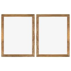 VidaXL Fotolijsten 2 St 90x70 Cm Massief Gerecycled Hout En Glas