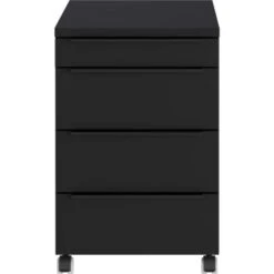 Germania Ladekast Met Witte Wielen Hermoso - 42 X 60 X 63 Cm - Antraciet -Leenbakker Winkel 1867b0b705b34de9856b0b50d11f89b2