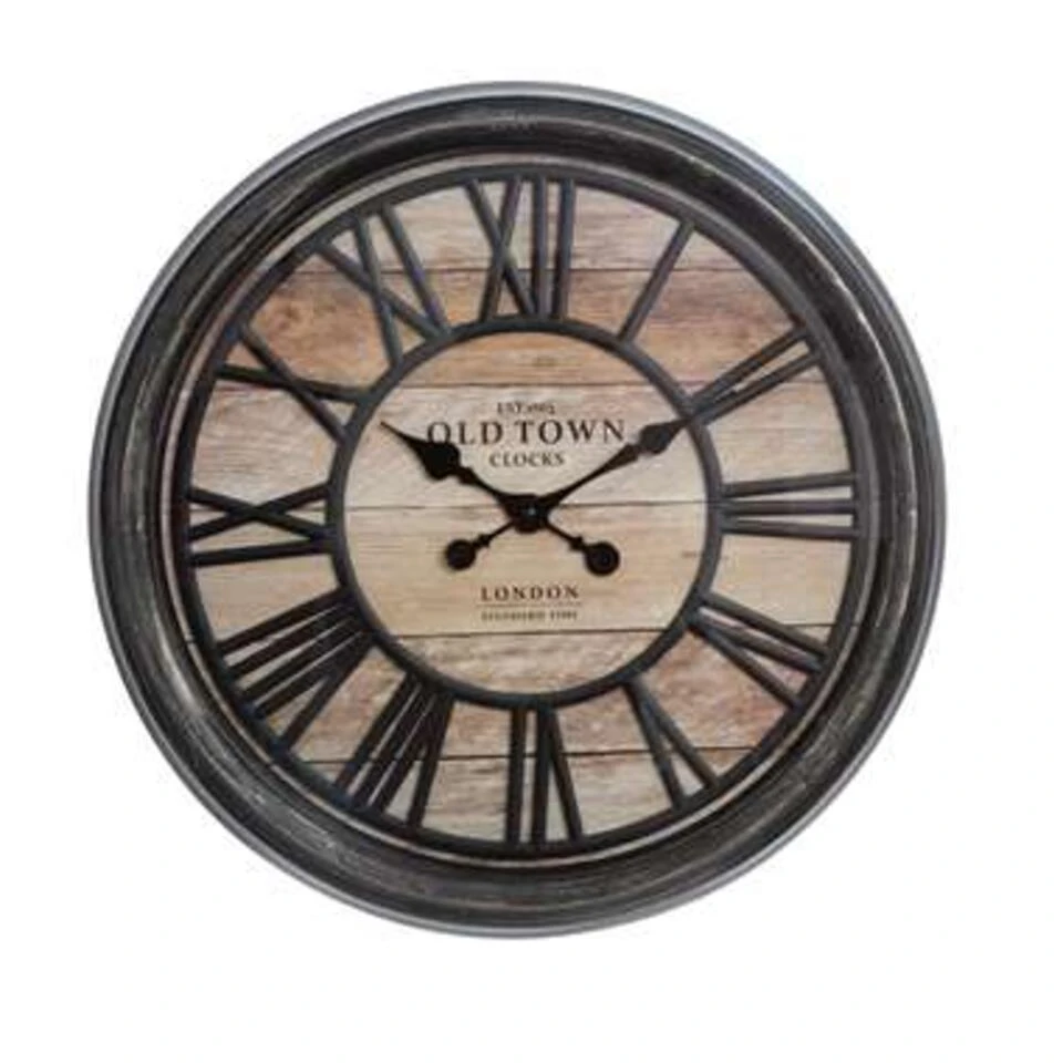 Atmosphera - Wandklok - Industrieel - Bruin 1 Atmosphera - Wandklok - Industrieel - Bruin