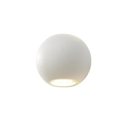 Artdelight Wandlamp Denver - Ø 10 Cm - Wit