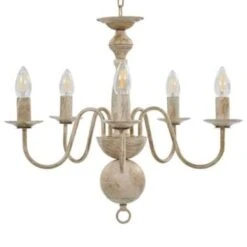 VidaXL Kroonluchter 5xE14 Antiekwit -Leenbakker Winkel 19567570af2044019557d90b21d5dc98