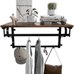 Parya Home - Wandkapstok - Metaal - Bruin -Leenbakker Winkel 1997881396 0103