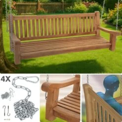 CLP Schommelbank Joyce 180 Cm - Teak -Leenbakker Winkel 1a1b2b603edc4b4b8e03121cc85ba257