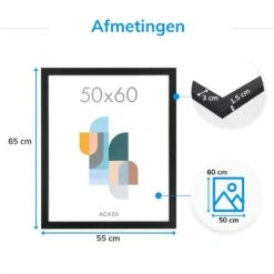 Fotokader - Fotolijst - Wissellijst - 50x60 Cm - MDF - Zwart 10 Fotokader - Fotolijst - Wissellijst - 50x60 Cm - MDF - Zwart -Leenbakker Winkel 1ab4f6e4db6b489ca414be800e6c2359