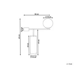 Beliani Tafellamp HONDO - Zwart Marmer -Leenbakker Winkel 1acea9de571646eea8001737c0c01b02