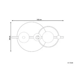 Beliani Wanddecoratie RUTHENIUM - Zwart Ijzer -Leenbakker Winkel 1ad4132046c041289c586413ad29614a
