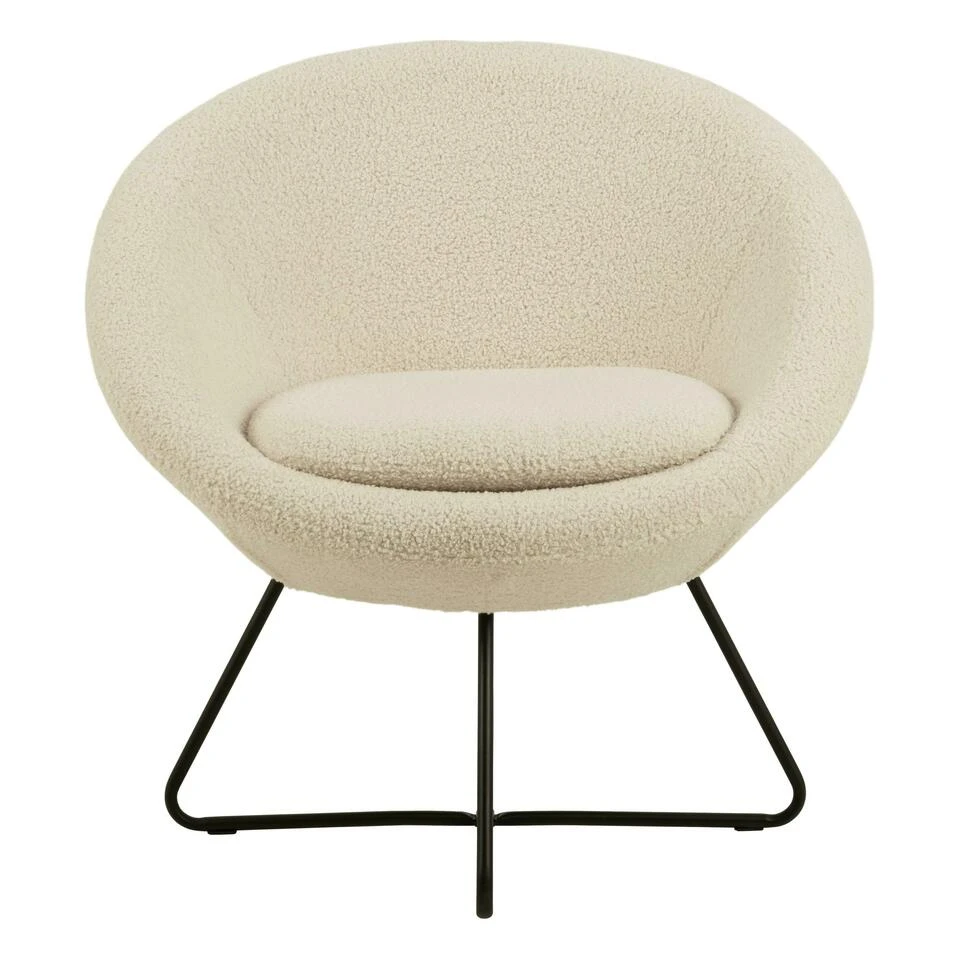 Sohome Fauteuil Kang - Teddy - Beige 2 Sohome Fauteuil Kang - Teddy - Beige - Afbeelding 2
