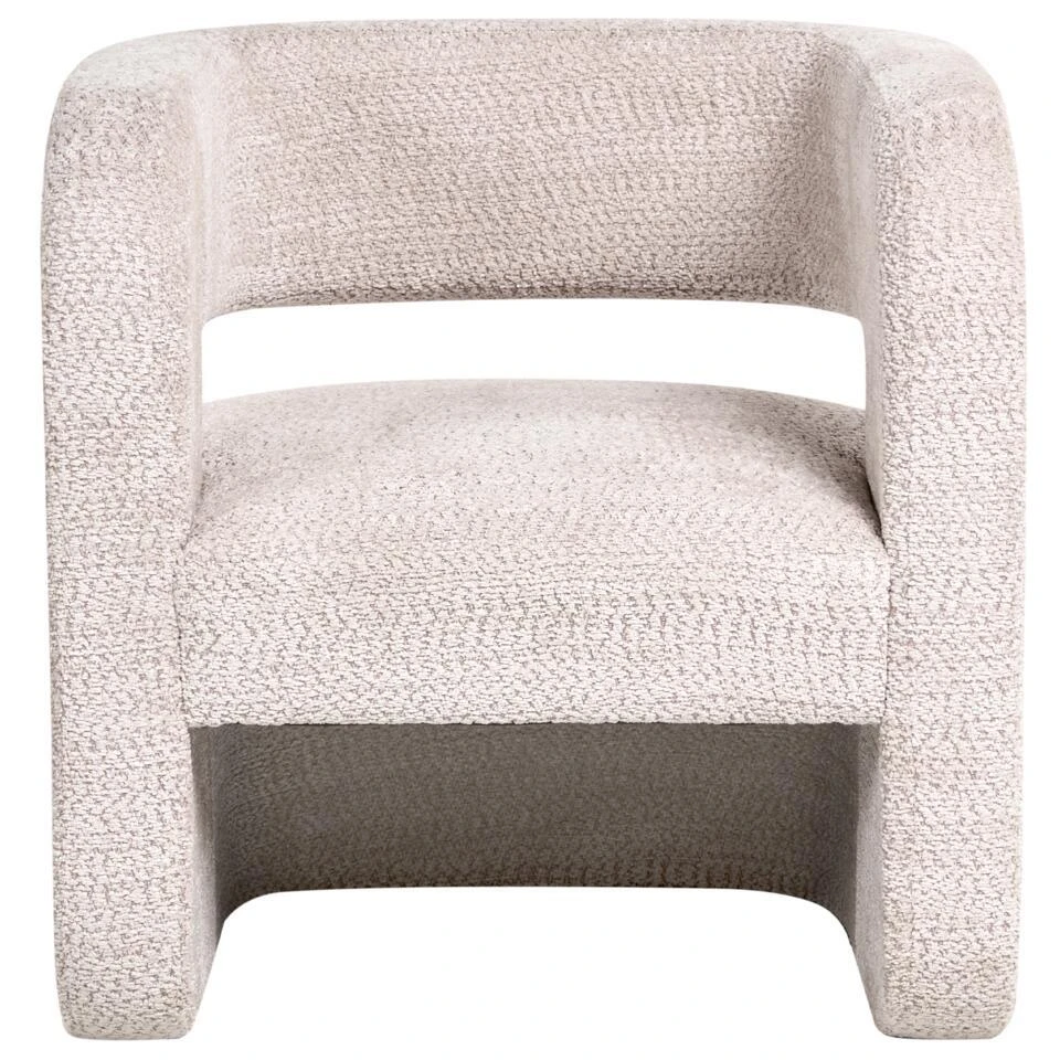 VIDSEL - Fauteuil - Beige - Chenille 5 VIDSEL - Fauteuil - Beige - Chenille - Afbeelding 5