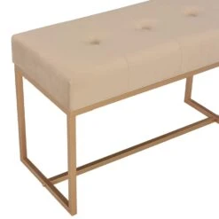 VidaXL Bankje 80 Cm Fluweel Beige -Leenbakker Winkel 1ca176ccf07d4aa5a5298e38803b8492