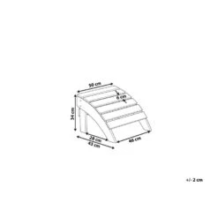 Beliani Voetenbankje ADIRONDACK - Wit Kunsthout -Leenbakker Winkel 1cb65d89849d4e14a3c2ea8858ffd361