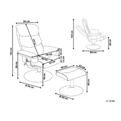 Beliani Massagestoel LEGEND - Grijs Kunstleer -Leenbakker Winkel 1cf39a5a39344aa292aab54ba75f1a90