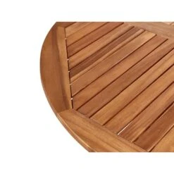 AGELLO - Tuintafel - Lichthout - ⌀ 120 Cm - Acaciahout -Leenbakker Winkel 1d23dc4183e14cef9a4e9b52b53f8317