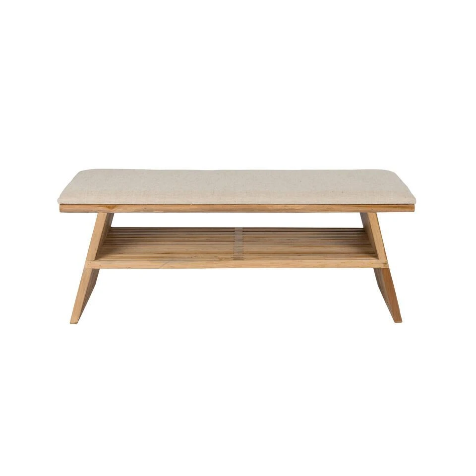 Housecraft Living Djia Bankje Teak Hout - Bruin 2 Housecraft Living Djia Bankje Teak Hout - Bruin - Afbeelding 2