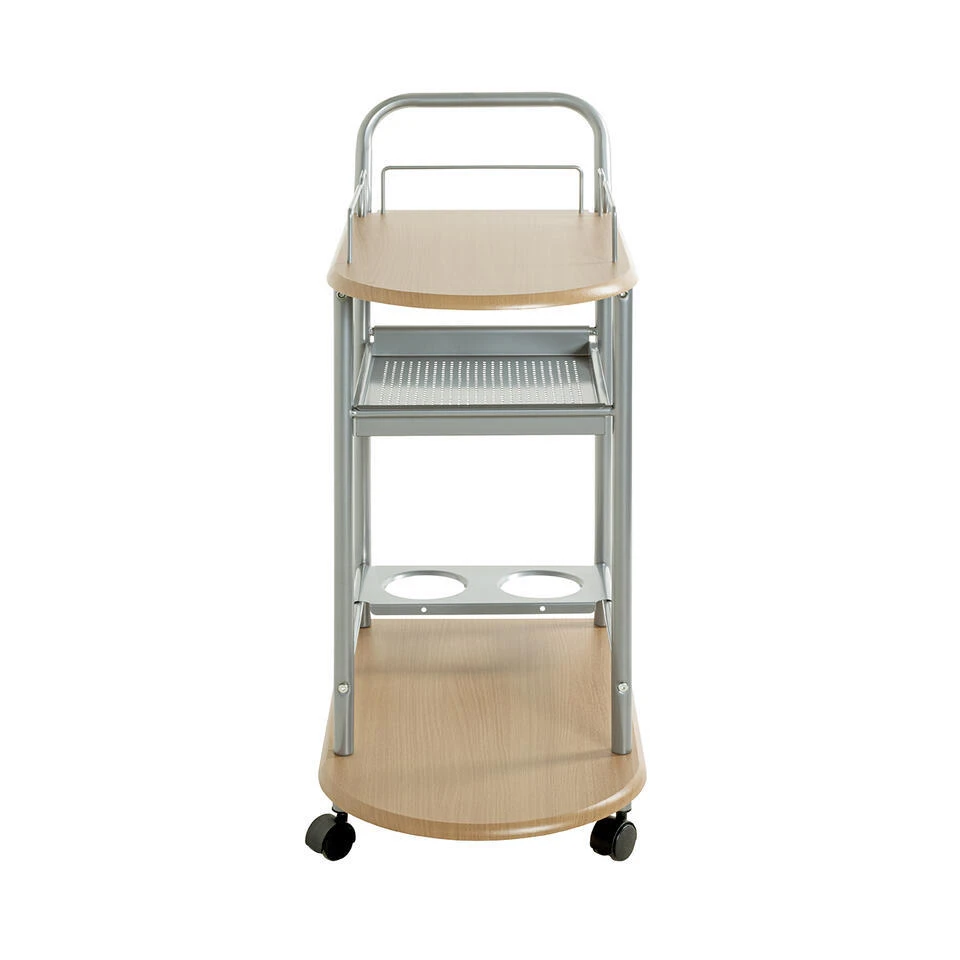 Haku Keukentrolley Met Beukenhouten Planken - 15 Kg Draagvermogen 6 Haku Keukentrolley Met Beukenhouten Planken - 15 Kg Draagvermogen - Afbeelding 6