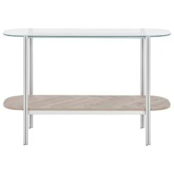 LOVELL - Sidetable - Lichtbruin/Zilver - Hout -Leenbakker Winkel 1ee04718022e4234bd26a7836f51bd0c