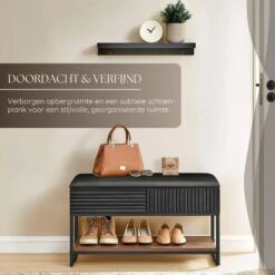 O'DADDY Schoenenbank Zwart Bruin -Leenbakker Winkel 1f4504f0138d4f33b8c60e51283dbb45