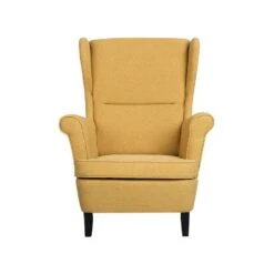 Beliani Oorfauteuil ABSON - Geel Polyester -Leenbakker Winkel 1f623f44f88e4f4ba772e4f2c7256029