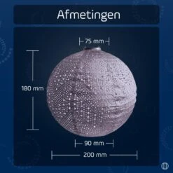 LUMIZ Solar Lampion Verso Rond - 40 Cm - Paars -Leenbakker Winkel 1f720f733dd2461a9099277cba47f26c