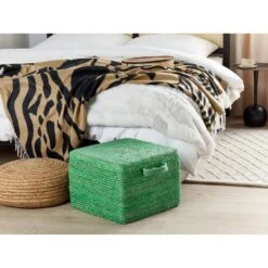 Beliani Poef DHADAR - Groen Jute 5 Beliani Poef DHADAR - Groen Jute -Leenbakker Winkel 1f8d5ffb7b0a475f9b25419f1d1eadc8