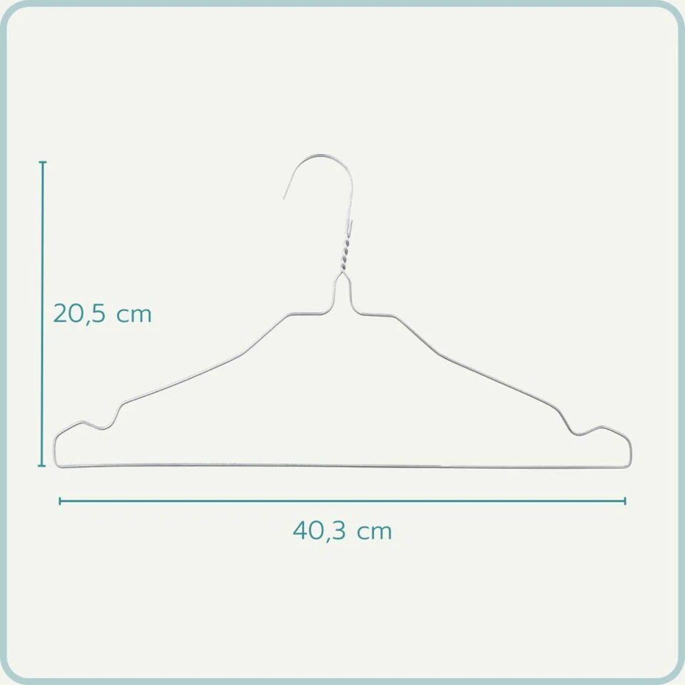 Nordix Kledinghangers Set 150 Stuks Metaal Draadhanger Kleerhangers 4 Nordix Kledinghangers Set 150 Stuks Metaal Draadhanger Kleerhangers - Afbeelding 4