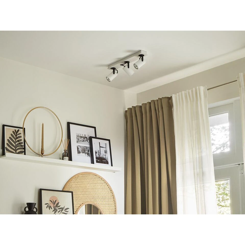 Beliani Muurlamp KLIP - Wit Metaal 4 Beliani Muurlamp KLIP - Wit Metaal - Afbeelding 4