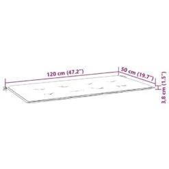 VidaXL - Bank Batavia Met Zwart Kussen - Teakhout - 120x51.5x84 Cm -Leenbakker Winkel 20b4018acd5047e081c365dc430717d9