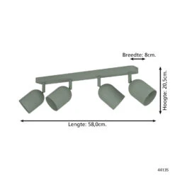 EGLO Tilston Spot - E14 - 58 Cm - Groen - Kantelbaar 7 EGLO Tilston Spot - E14 - 58 Cm - Groen - Kantelbaar -Leenbakker Winkel 220256f2a0304f5f804d13d6c2542a34