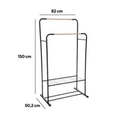 5Five Kledingrek - Dubbele Stang - Metaal - 82 X 50 X 153 Cm 12 5Five Kledingrek - Dubbele Stang - Metaal - 82 X 50 X 153 Cm -Leenbakker Winkel 22bb2c3e2ce6499db81eea7652860c45