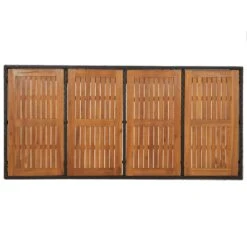 VidaXL - Tuintafel Met Houten Blad - Zwart - Poly Rattan - 190 X 90 X 75 Cm -Leenbakker Winkel 24125bdcc2874c5faa207c3122664e14