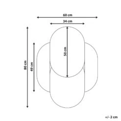 CHAILLON - Wandspiegel - Blauw - Glas -Leenbakker Winkel 244d15ec22e4438282812187e3069460