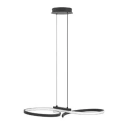 EGLO Serpins Hanglamp - LED - 66 Cm - Zwart/Wit -Leenbakker Winkel 2944fd4ecc324439be772fd2ca140d94