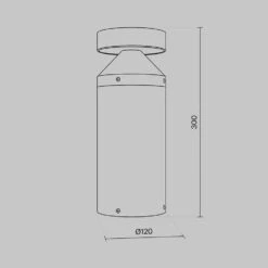 Maytoni Outdoor - Landschapsverlichting Olten - Grafiet - Ø12 -Leenbakker Winkel 2a12d7e1258d4e36912ad3a5ecb358a1