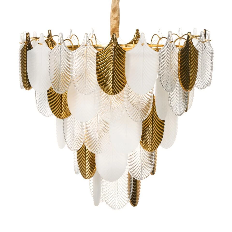 AGUIRRE - Kroonluchter - Messing/Transparant - Glas 3 AGUIRRE - Kroonluchter - Messing/Transparant - Glas - Afbeelding 3