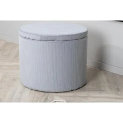 Svea - Blaze Poef - Rib - Grijs -Leenbakker Winkel 2b0d0d1745c846df918e3919264939b2