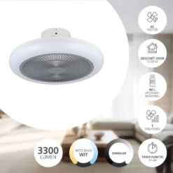 EGLO Kostrena Plafondlamp Met Ventilator - LED-CCT - Wit/Grijs 11 EGLO Kostrena Plafondlamp Met Ventilator - LED-CCT - Wit/Grijs -Leenbakker Winkel 2b74e81f7cbe4e85b9036dbb5f072dea