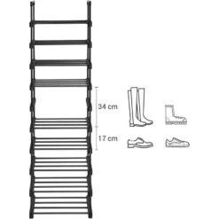 Metalen Schoenenrek Met 10 Planken, Standplank, Multifunctioneel 15 Metalen Schoenenrek Met 10 Planken, Standplank, Multifunctioneel -Leenbakker Winkel 2bd496306377408bac5b15637e6f3d56