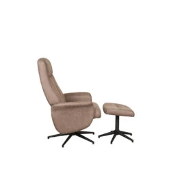 LABEL51 Fauteuil Bergen - Taupe - Micro Suede - Incl. Hocker - 62x77x53 Cm 10 LABEL51 Fauteuil Bergen - Taupe - Micro Suede - Incl. Hocker - 62x77x53 Cm -Leenbakker Winkel 2c1559161fc444978f27e89c7f81e09c