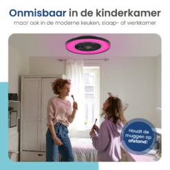 Gologi Plafondventilator Met Verlichting - Ø60 Cm - LED RGBW - 6 Standen 17 Gologi Plafondventilator Met Verlichting - Ø60 Cm - LED RGBW - 6 Standen -Leenbakker Winkel 2c4dc439d8974c48960746fd3891977e