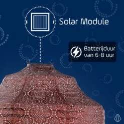Lumiz Lampion Op Zonne Energie - Solar Tuinverlichting - Koperen Set - 3 Stuks -Leenbakker Winkel 2cacb526c3d24dc694d4a464c18d94f4 1