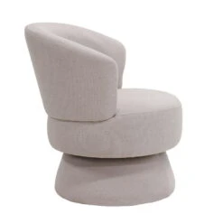 Draaifauteuil Beige Stof - 65x64x79cm - Zithoogte 45cm - Moïse -Leenbakker Winkel 2ccad5fc40e146ca9bb2bce51ae31861