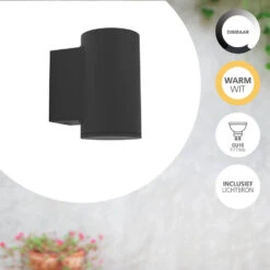 EGLO Izzalini Wandlamp - GU10 - 11,5 Cm - Zwart -Leenbakker Winkel 2d5d7240ea9e47fc8f9d13207194d0da