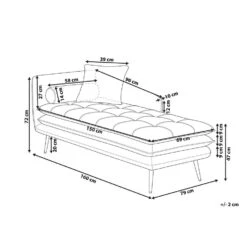 GONESSE - Chaise Longue - Blauw - Fluweel 12 GONESSE - Chaise Longue - Blauw - Fluweel -Leenbakker Winkel 2df4010fee0a4c7ea3c0595de9706f53