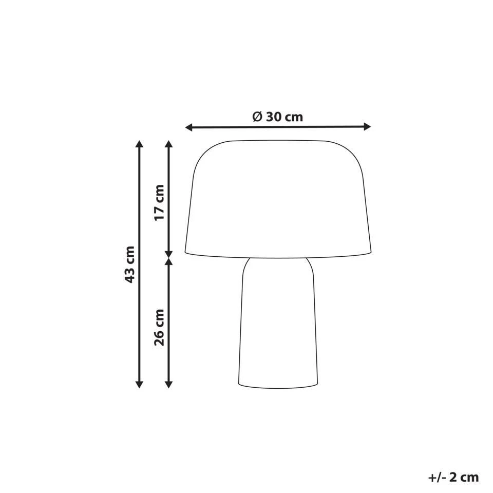 CARRASCO - Tafellamp - Wit - Papier-maché 4 CARRASCO - Tafellamp - Wit - Papier-maché - Afbeelding 4
